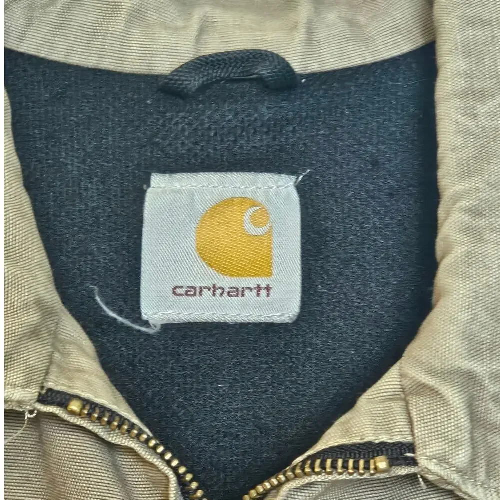 Carhartt Brown Canvas Work Chore Utility Jacket